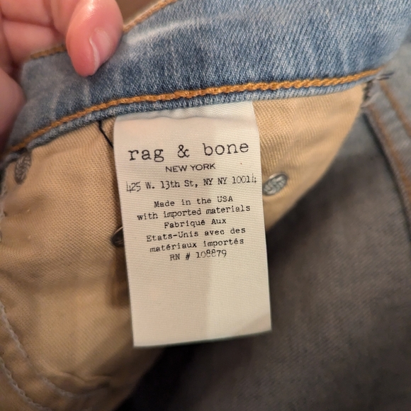 rag & bone Light Blue Skinny Jeans - Picture 5 of 7